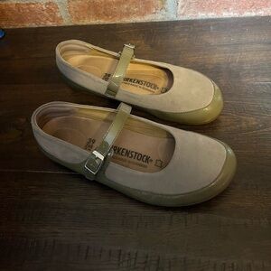 Birkenstock Women's Flats - Gray and Olive